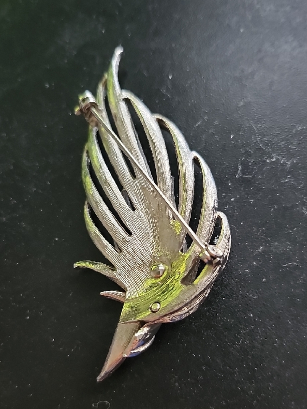 Silver-Tone Wing Brooch - Women Jewelry - Picture 2 of 2